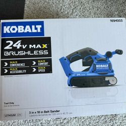 Kobalt Brushless Variable Speed Belt Sander With Dust Management