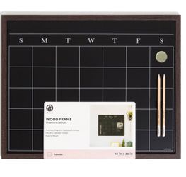 New Wood Style Frame Magnetic Chalkboard Calendar 16x20
