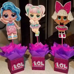 LOL DOLLS CENTER PIECES