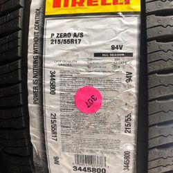 Brand New Tires (1) Pirelli Pzero All Season (215/55R17) (Single) ($115)