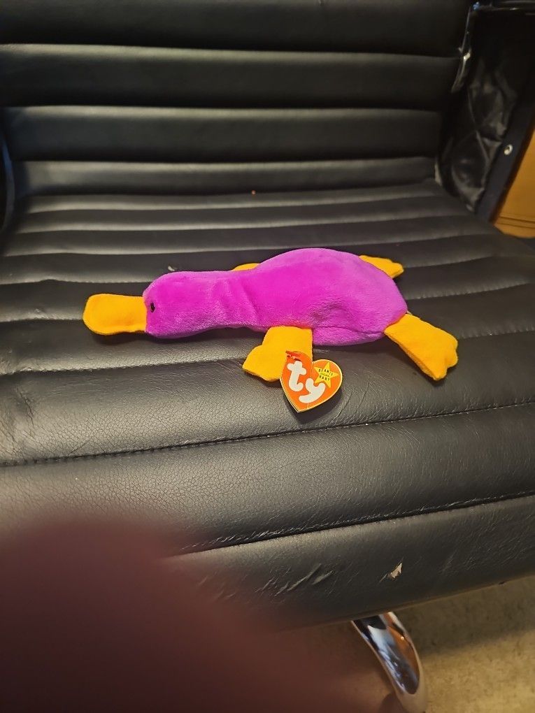 Magenta Platypus Beanie Baby
