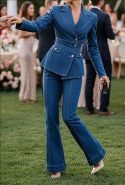 Size L Classic  Denim Women Set