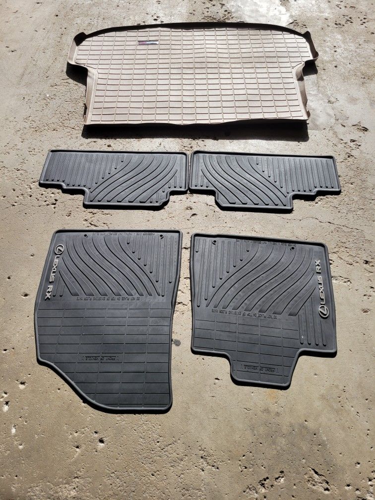 2013-15 Lexus RX 350 Factory Rubber Floor Mats 