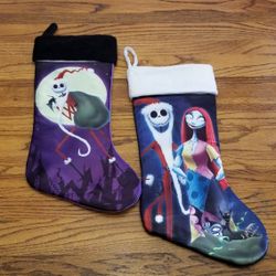 Nightmare Before Christmas 18" Stocking Lot Jack Sally Sandy Claws Vampire Teddy