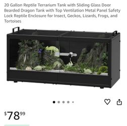 20 Gal Lizard Terrarium $20