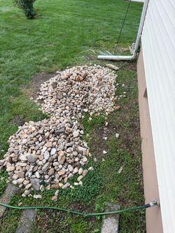 2 PILES OF FREE ROCKS
