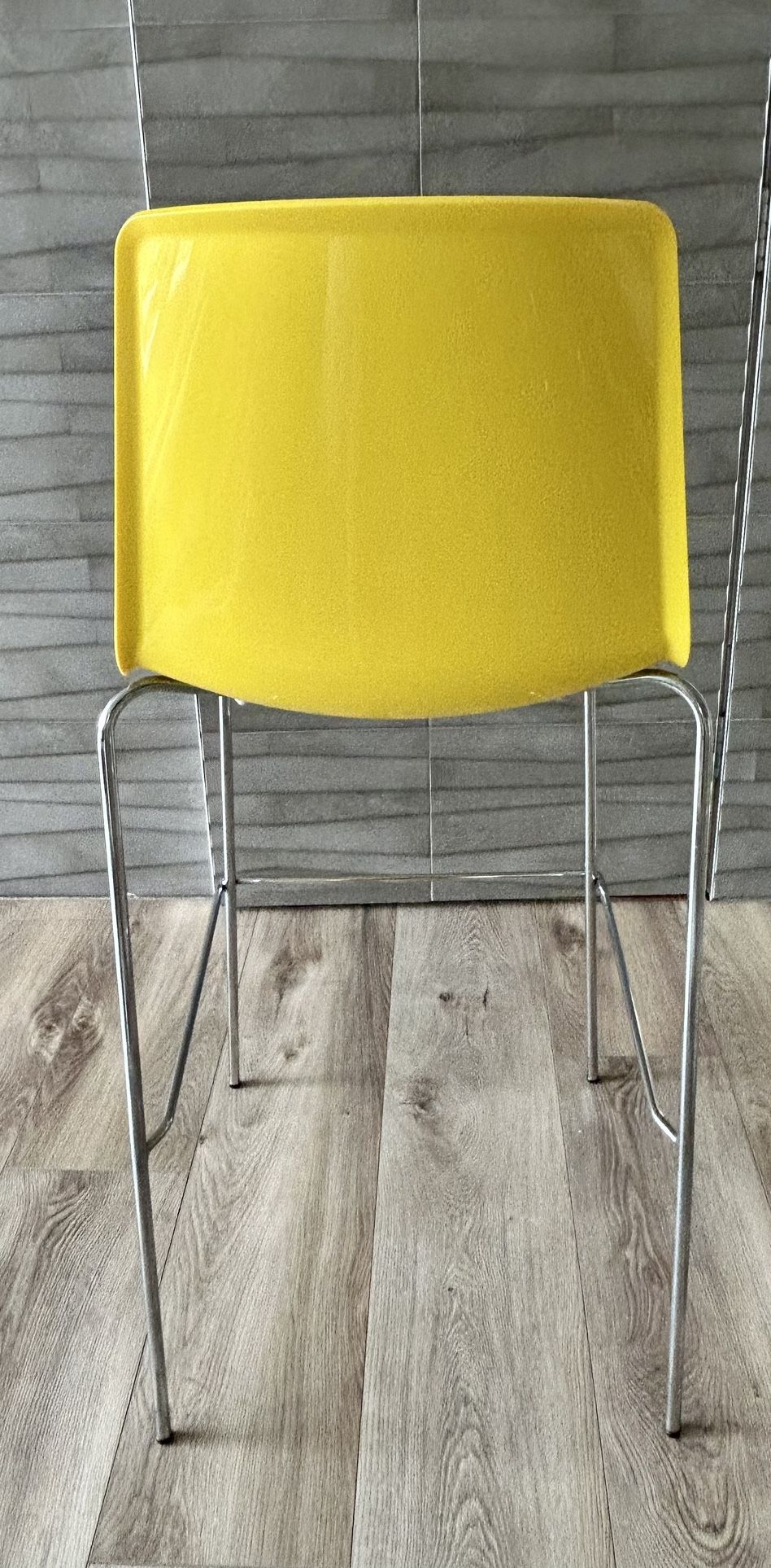 Yellow And White Bar Stools 