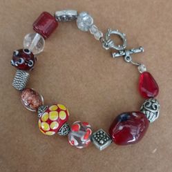 Vintage Style Glass Beaded Bracelet