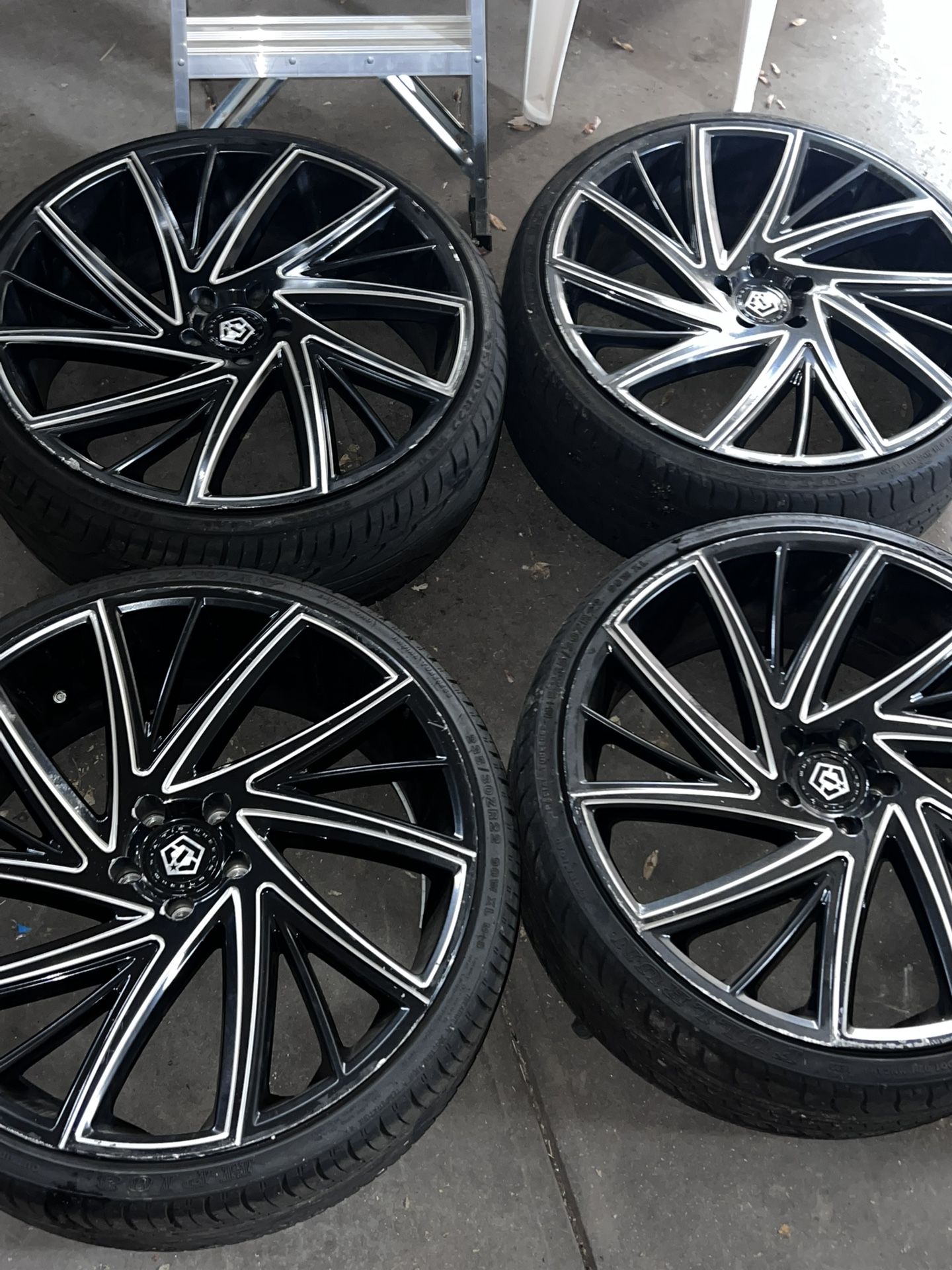5x 114 22 Wheels