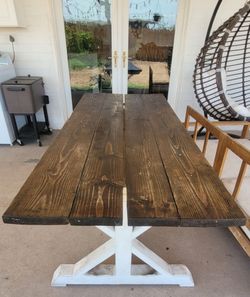 Farmhouse table and chairs