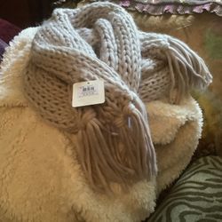 Michael Kors Cardigan, Lululemon Scarf and Hat