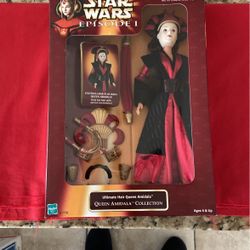 1998 Hasbro Star Wars Episode I 12 Hair Queen Amidala Doll Figure New