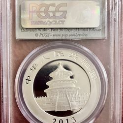 2013 China 1 oz Silver Panda coin