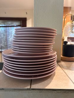 Free pink ikea dishes