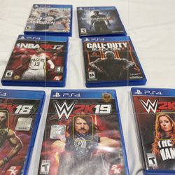 Lot PS4 Games 7 games