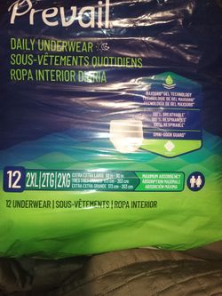 Prevail Daily Underwear 2XL – 12 Count