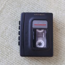 Optimus CTR-105  Black Cassette Player and Recorder