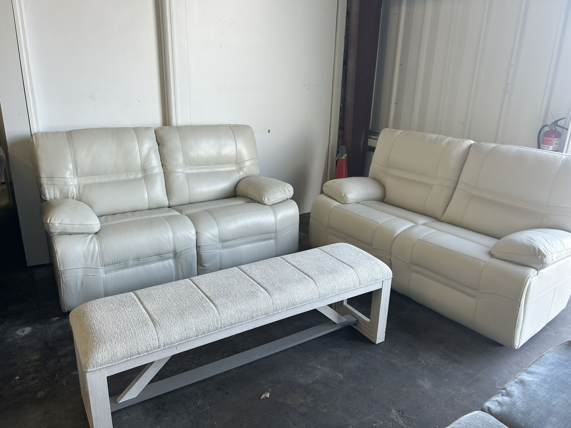 Leather Loveseat Set Of 2 flash sale 🔥