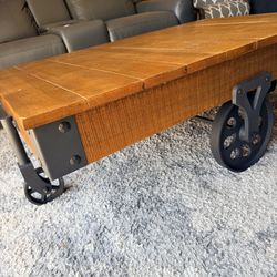 Oak Vintage Industrial Rustic Rectangle Wood  *47inches