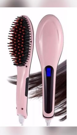 Glam Style Ionic Hair Straightening Brush – Pink