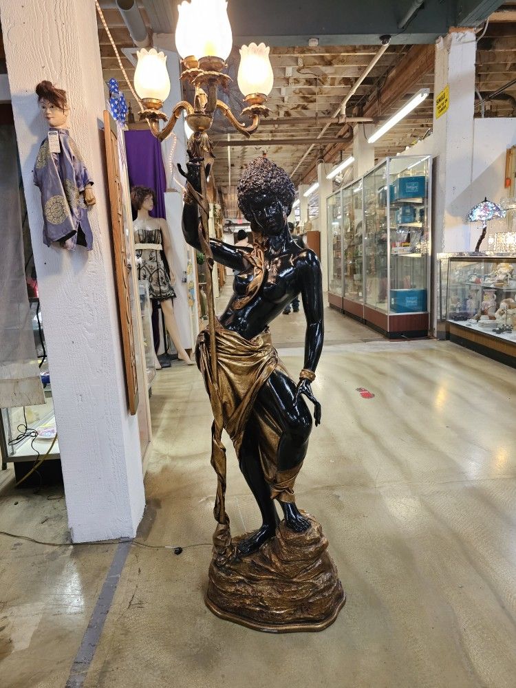 Antique Blackmore Floor Lamp Statue