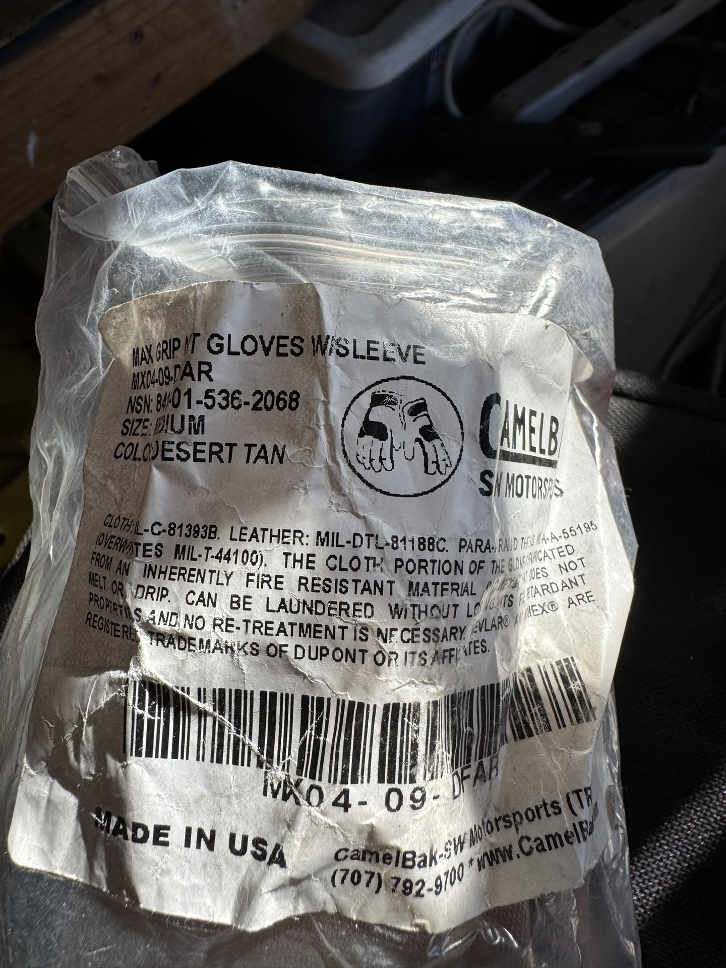 Camelbak max grip Gloves With Sleeve