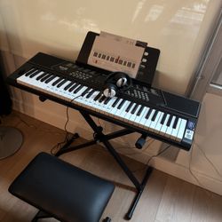 For Sale: Digital Keyboard + Stand + Bench – Like New