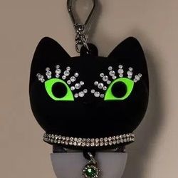 HALLOWEEN CAT SANITIZER HOLDER (GLOWS IN THE DARK)