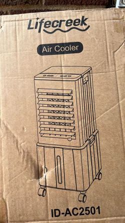 New in box Portable Air Conditioner, 3-in-1 Evaporative Air Cooler with 3.2 Gal Water Tank, Windowless Portable AC Fan with 6 Ice Packs, Remote, 12H T