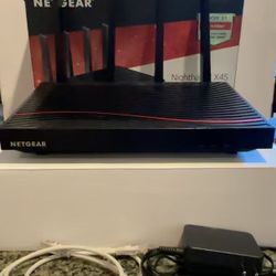 Netgear Nighthawk X4S AC3200 Cable Modem Router Combo (C7800) - Complete Kit