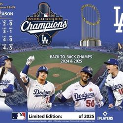 Los Angeles Dodgers 2025 World Series Champions Bat Limited Edition Exclusive