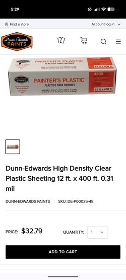 Painters Plastic 12Ft x 400Ft