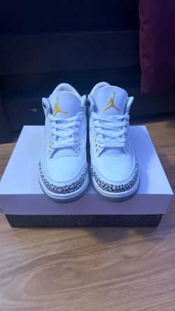 Jordan 3s orange laser