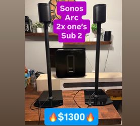 🔥 SONOS ARC 2X ONES SUB GEN 2 🔥 $1300 🔥