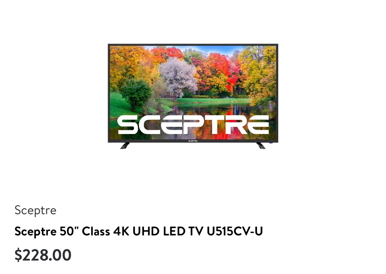 Sceptre 50 Inch 4K