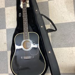 Esteban American Legacy Black Mist Acoustic Guitar + Case. 