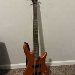 5 String Ibanez Bass W/ Amp And Headphones Amp 