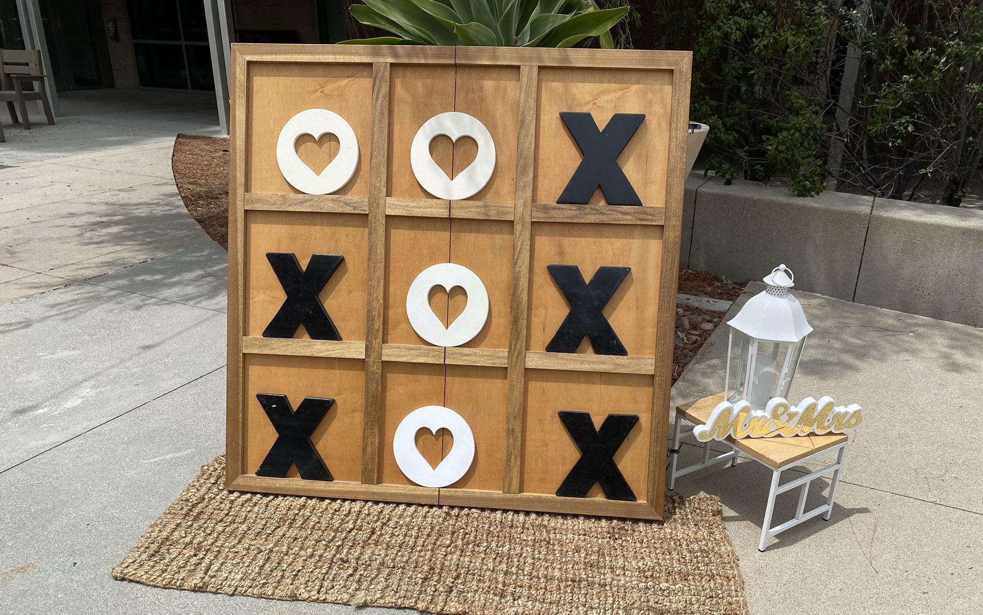 Giant wood Tic Tac Toe 4ft x 4ft