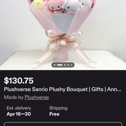 Sanrio/hello kitty plush bouquet