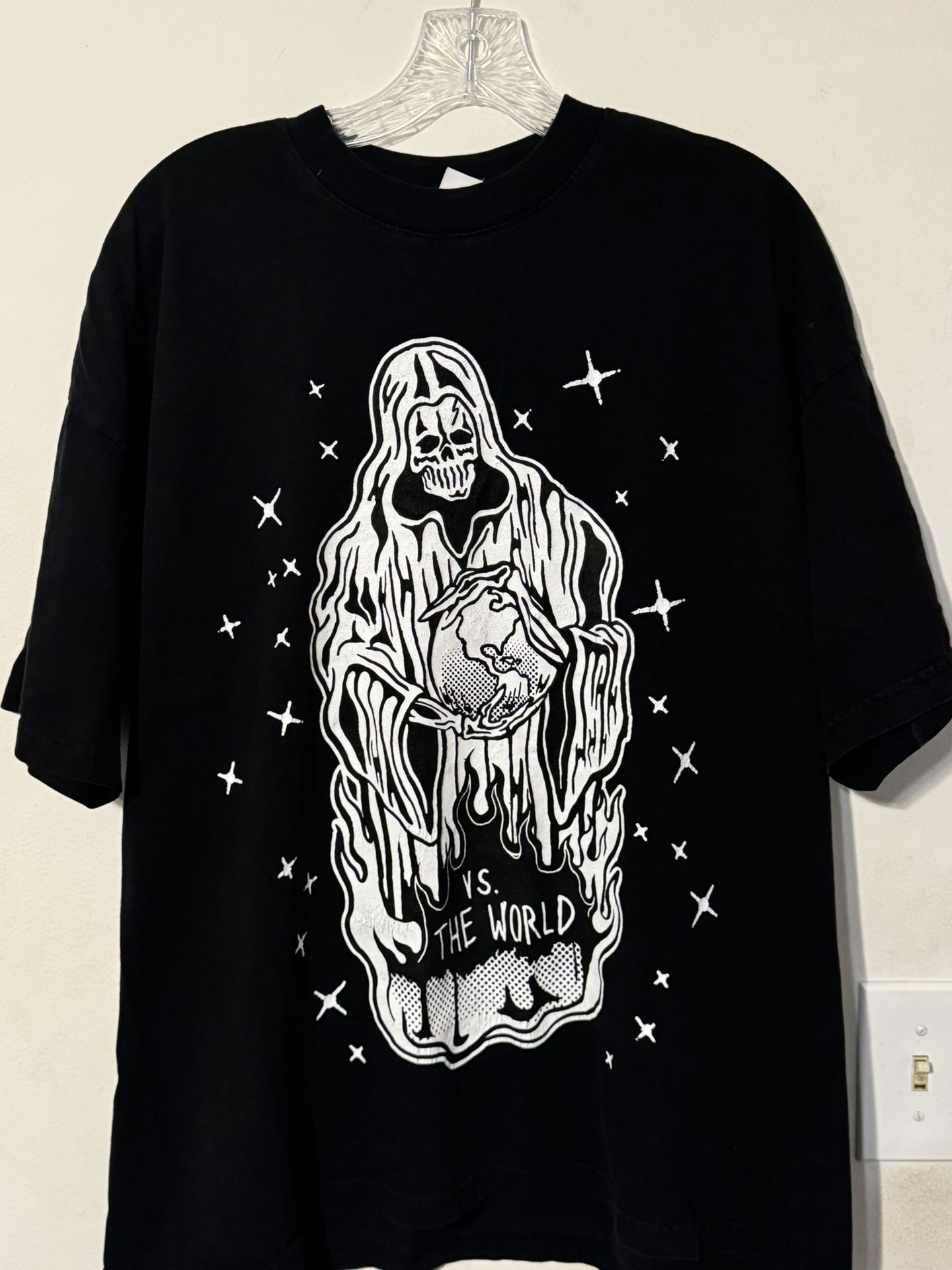 WL Warren Lotas VS The World Grim Reaper T Shirt Made in USA Size XL