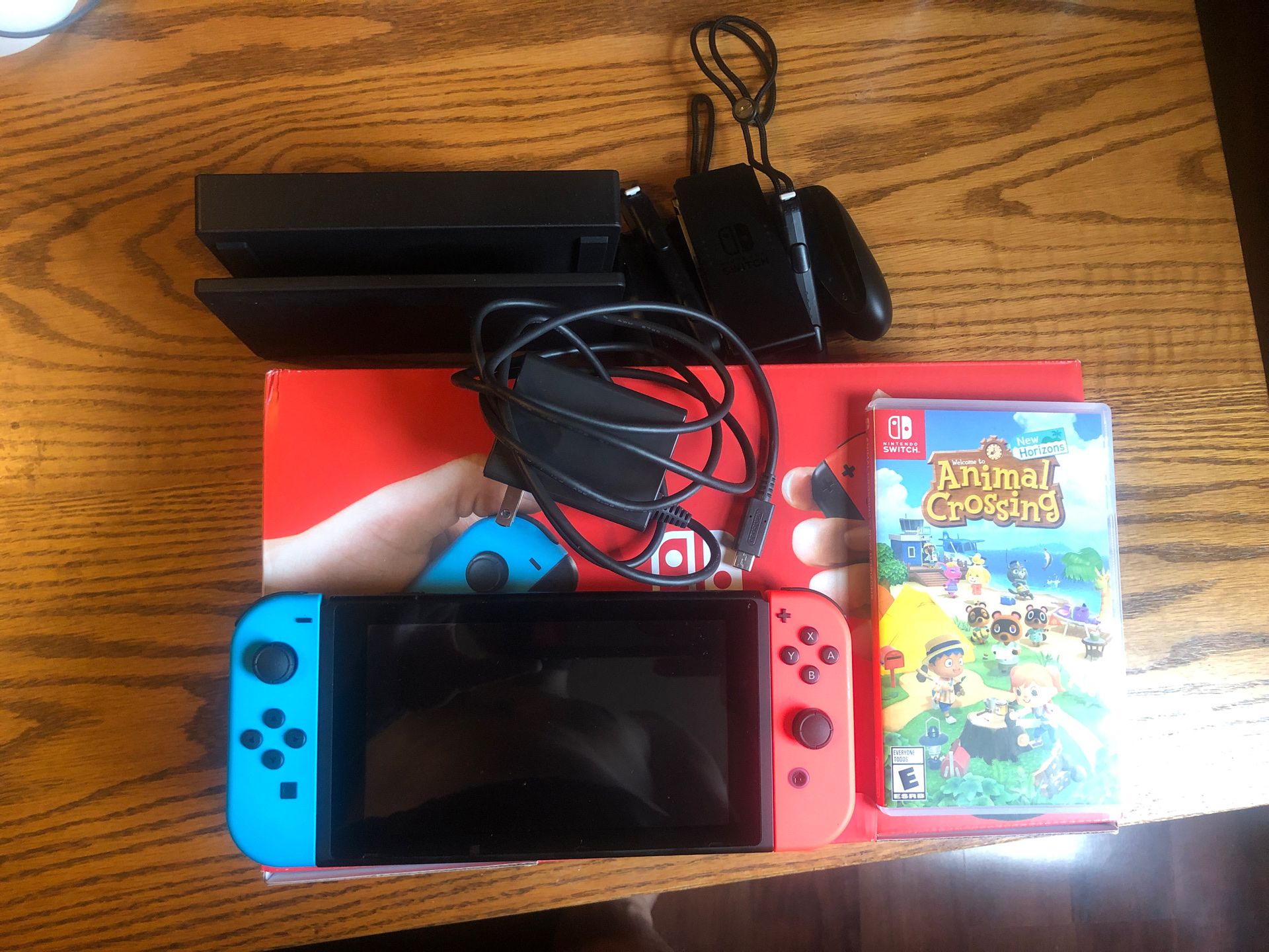 Nintendo Switch with Animal Crossing