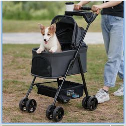 Zoosky 3 in 1 Pet Stroller with Removable Carrier