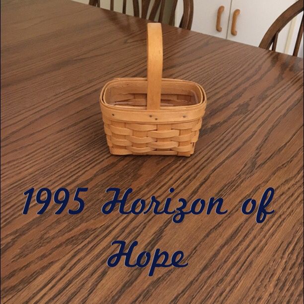Longaberger 1995 Horizon of Hope basket