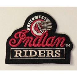 Vintage Indian Motorcycle Indian Riders Black & Red Patch 4” x 3” Biker Jacket