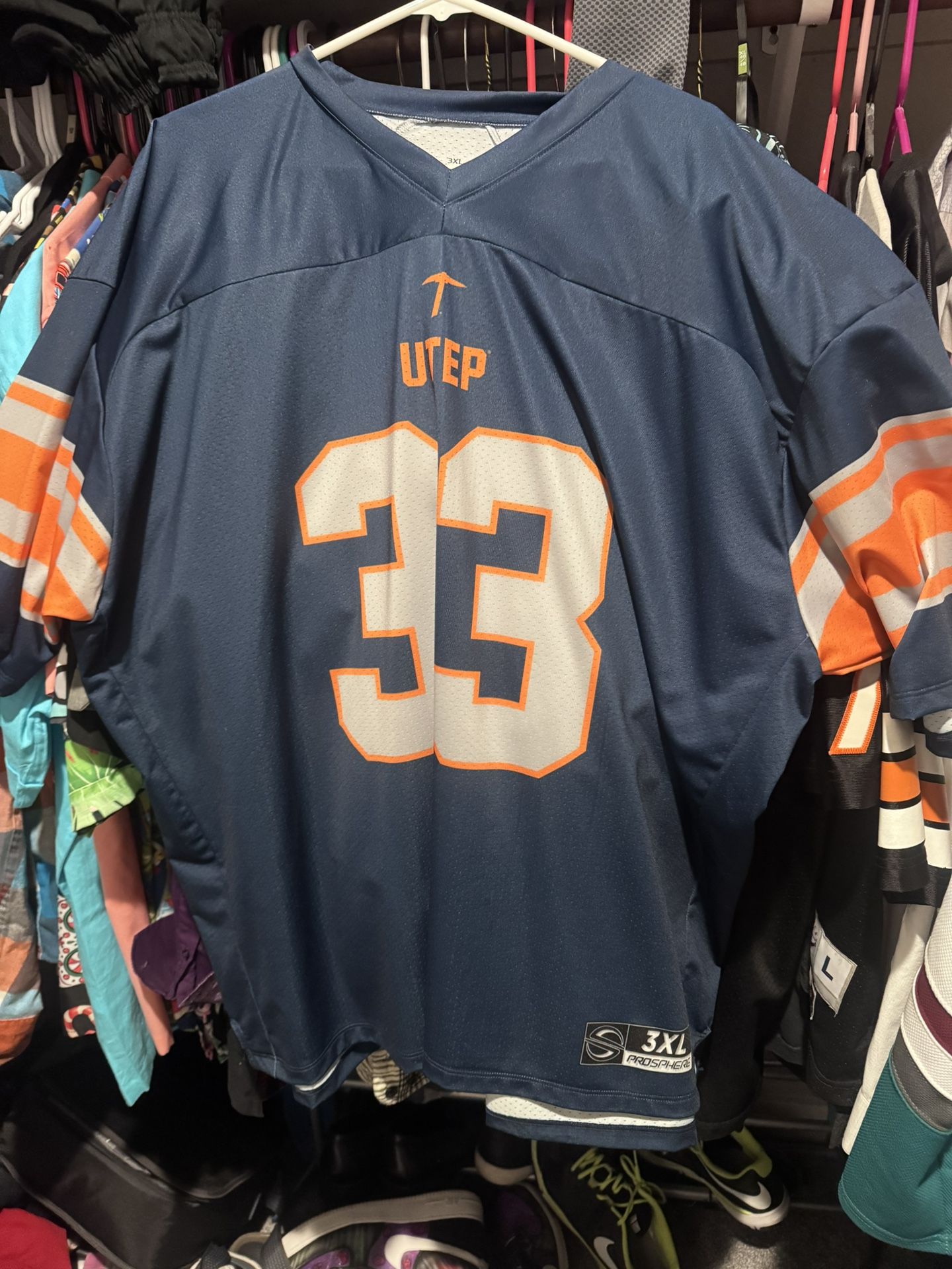 El Paso Utep Football Jersey 3xl
