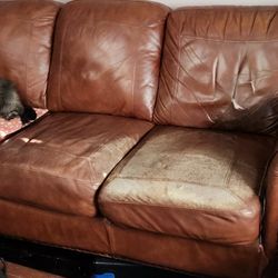 Free All Leather Couch 