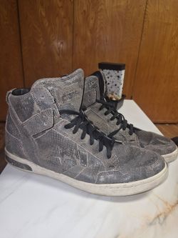 Converse High-Top Sneakers Snake Texture Size 10 1/2