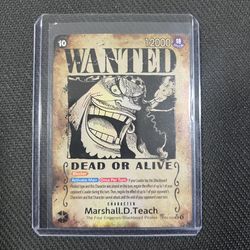One Piece- Marshall.D. Teach SP WANTED Poster