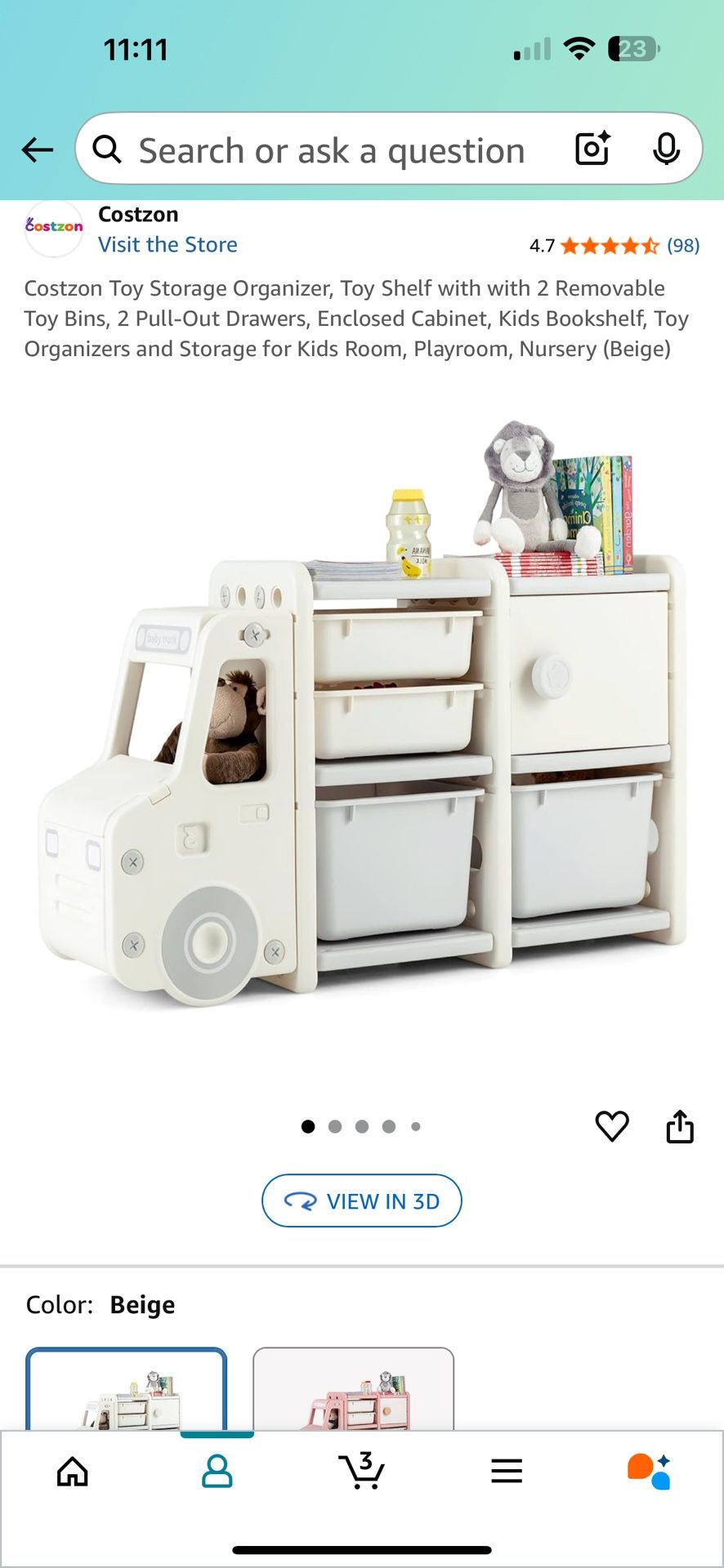 Kids Toy Storage Organizer