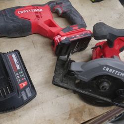 Craftsman sawzall CMCS300 circular saw CMCS505 Fast Charger battery 888019-2